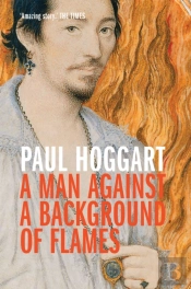 A Man Against A Background Of Flames