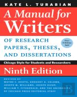 A Manual For Writers Of Research Papers, Theses, And Dissertations, Ninth Edition