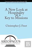 A New Look At Hospitality As A Key To Missions