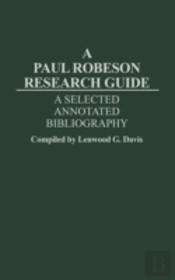A Paul Robeson Research Guide