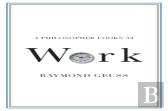 A Philosopher Looks At Work