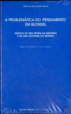 Bertrand.pt - A Problemática do 'Pensamento' em Blondel