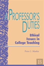 A Professor'S Duties