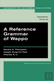 A Reference Grammar Of Wappo