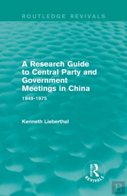 Bertrand.pt - A Research Guide To Central Party And Government Meetings In China