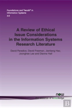 Bertrand.pt - A Review Of Ethical Issue Considerations In The Information Systems Research Literature