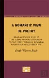 A Romantic View Of Poetry