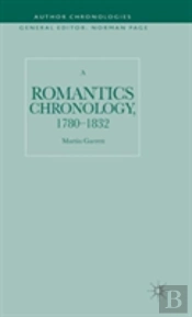 A Romantics Chronology, 1780-1832