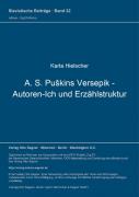 A. S. Puskins Versepik - Autoren-Ich Und Erzaehlstruktur