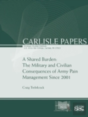 A Shared Burden: The Military And Civilian Consequences Of Army Pain Management Since 2001
