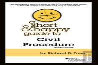 A Short & Happy Guide To Civil Procedure