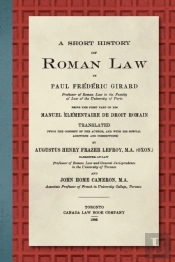 A Short History Of Roman Law (1906)