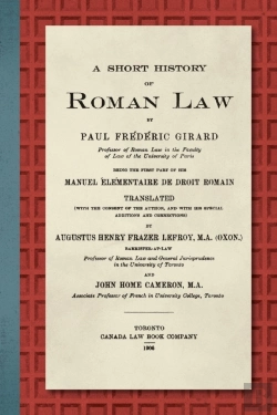 Bertrand.pt - A Short History Of Roman Law (1906)