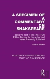 A Specimen Of A Commentary On Shakspeare