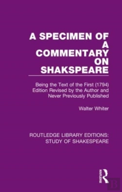 Bertrand.pt - A Specimen Of A Commentary On Shakspeare