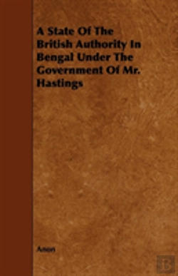 Bertrand.pt - A State Of The British Authority In Beng