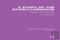 A Study Of The Acooli Language