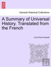 A Summary Of Universal History. Translat
