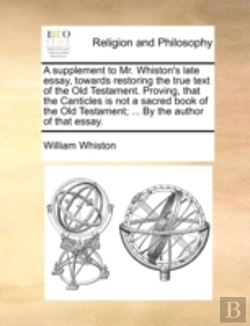 Bertrand.pt - A Supplement To Mr. Whiston'S Late Essay