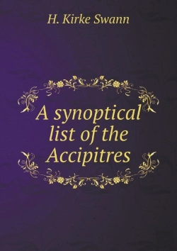 Bertrand.pt - A Synoptical List Of The Accipitres