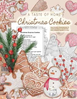 Bertrand.pt - A Taste Of Home Christmas Cookies Recipes Cookbook &Amp; Christmas Cookies Coloring Book In One!