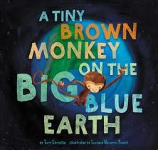 A Tiny Brown Monkey On The Big Blue Earth