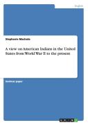 A View On American Indians In The United States From World War Ii To The Present