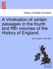 A Vindication Of Certain Passages In The