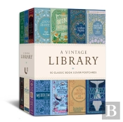 A Vintage Library: 50 Classic Book Cover Postcards