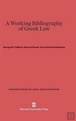 Bertrand.pt - A Working Bibliography Of Greek Law