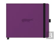 A5 Purple Hippo Nbook Plain