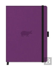A5 Purple Hippo Nbook Plain