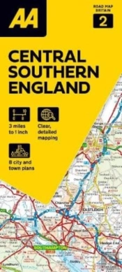 Aa Road Map Central Southern England