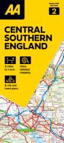 Aa Road Map Central Southern England