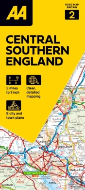 Aa Road Map Central Southern England