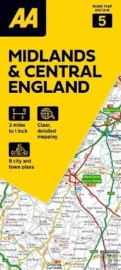 Aa Road Map Midlands & Central England