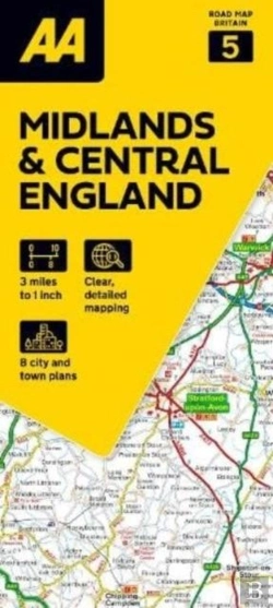 Bertrand.pt - Aa Road Map Midlands & Central England