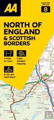 Aa Road Map North Of England & Scottish Borders