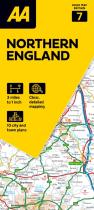 Aa Road Map Northern England