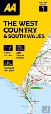 Aa Road Map The West Country & South Wales
