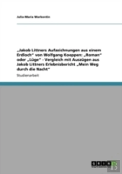 Bertrand.pt - Ã¢Â‚¬Å¾Jakob Littners Aufzeichnungen Aus Einem Erdloch