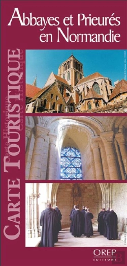 Bertrand.pt - Abbayes Et Prieurés En Normandie ; Carte Touristique