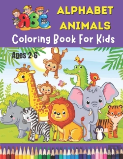 Bertrand.pt - Abc Alphabet Animals Coloring Book For Kids Ages 2-6
