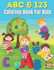Abc & 123 Coloring Book For Kids