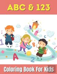 Abc & 123 Coloring Book For Kids