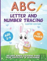 Abc Letter And Number Tracing Easter Edition
