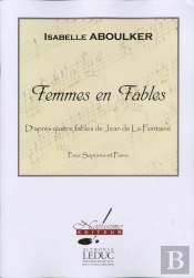 Aboulker La Fontaine Femmes En Fables Voice & Piano Book