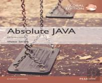 Absolute Java, Global Edition