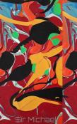 Abstract  Painting Sir Michael  Artist Creative Blank Journal