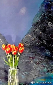 Abstract Tullips  Artist Classic  Grid J